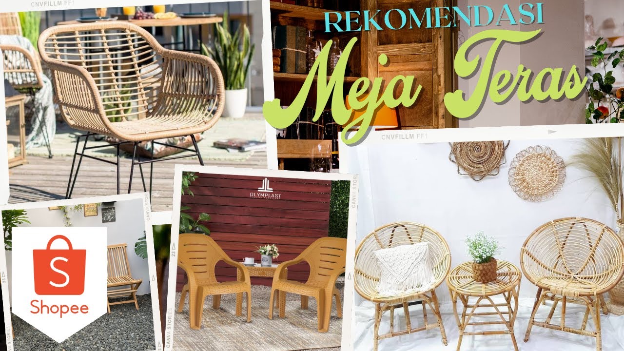 5 Rekomendasi Meja Teras Yang Elegan dan Nyaman TERLARIS dari SHOPEE | Harga mulai 95K!!