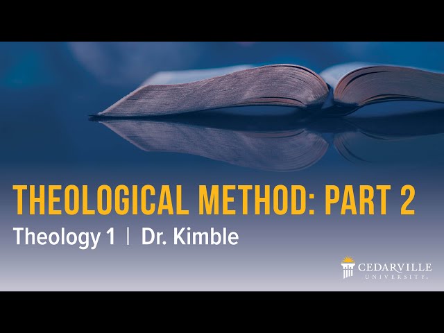 Thumbnail for video titled: Theology I: Theological Method (part 2)