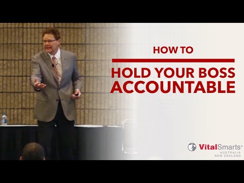 How To Hold Your Boss Accountable