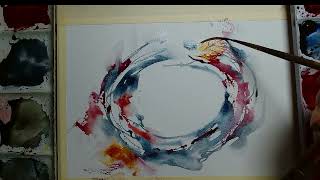 Express Yourself with Abstract Watercolor Circles | Dry & Wet Paint Control