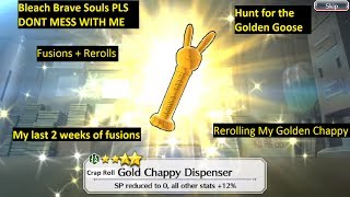 Rerolling My Golden Chappy, Fusions and Rerolls Over the last Week Bleach Brave Souls