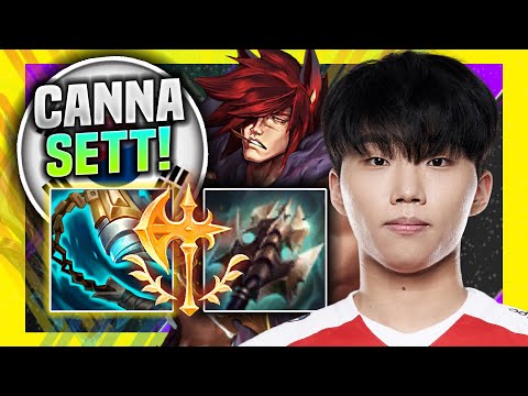 CANNA IS SO GOOD WITH SETT! - T1 Canna Plays Sett Top vs Gnar! | Season 11