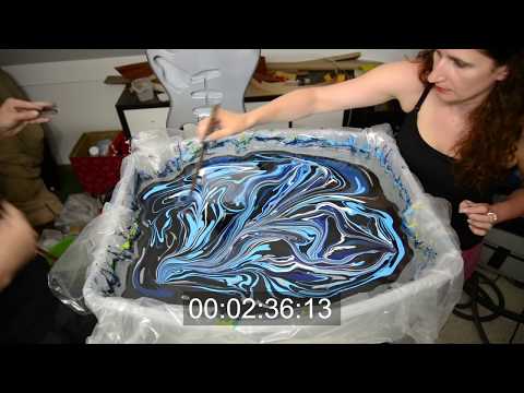 How to: Swirl guitar finish with Magic Marble paints