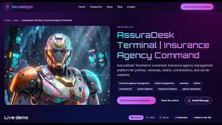 AssuraDesk Terminal — Premium Insurance Agency Management Platform | Available for Purchase