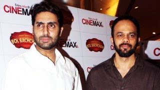 Abhishek Bachchan and Rohit Shetty Promoting "BOL BACHCHAN"