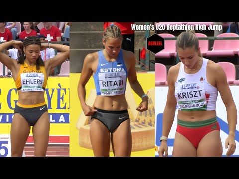 Women's U20 High Jump Heptathlon 2025 #femaleathletes #womenshighjump