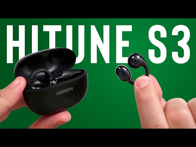 Vídeo relacionado con UGREEN HiTune S3 Auriculares Inalámbricos Bluetooth 5.4, Audifonos Deportivos Abiertos con Clip y Cancelación de Ruido ENC, 30H de Reproducción, Carga Rápida USB-C, Hi-Fi, IPX5 Impermeable, Negro
