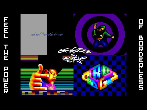 ACROSS THE EDGE by deMarche - ZX Spectrum full-resolution demo - CC`2016 (50Hz flick)