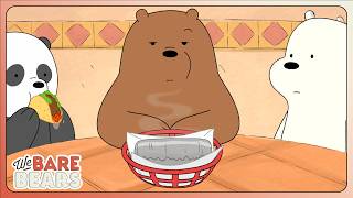 Giant Burrito Bana Grizz Ka Best Friend!🌯❤️🐻| We Bare Bears Hindi | Food Moments😋| @cnindia