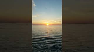 Stunning sunset over the Baltic Sea - cruising on Holland America Koningsdam