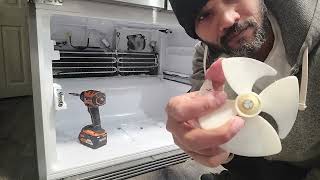 How to change a Kenmore or LG bottom freezer refrigerator evaporator fan
