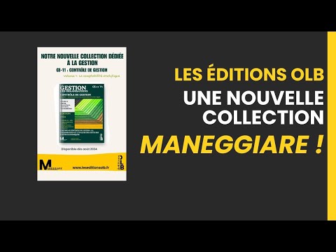 Présentation de la nouvelle collection Maneggiare des Éditions OLB
