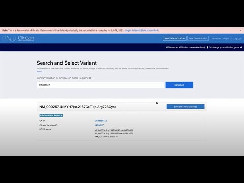 Presentation - Hands on Variant Curation Interface Training (Steven Harrison & Matt Wright)