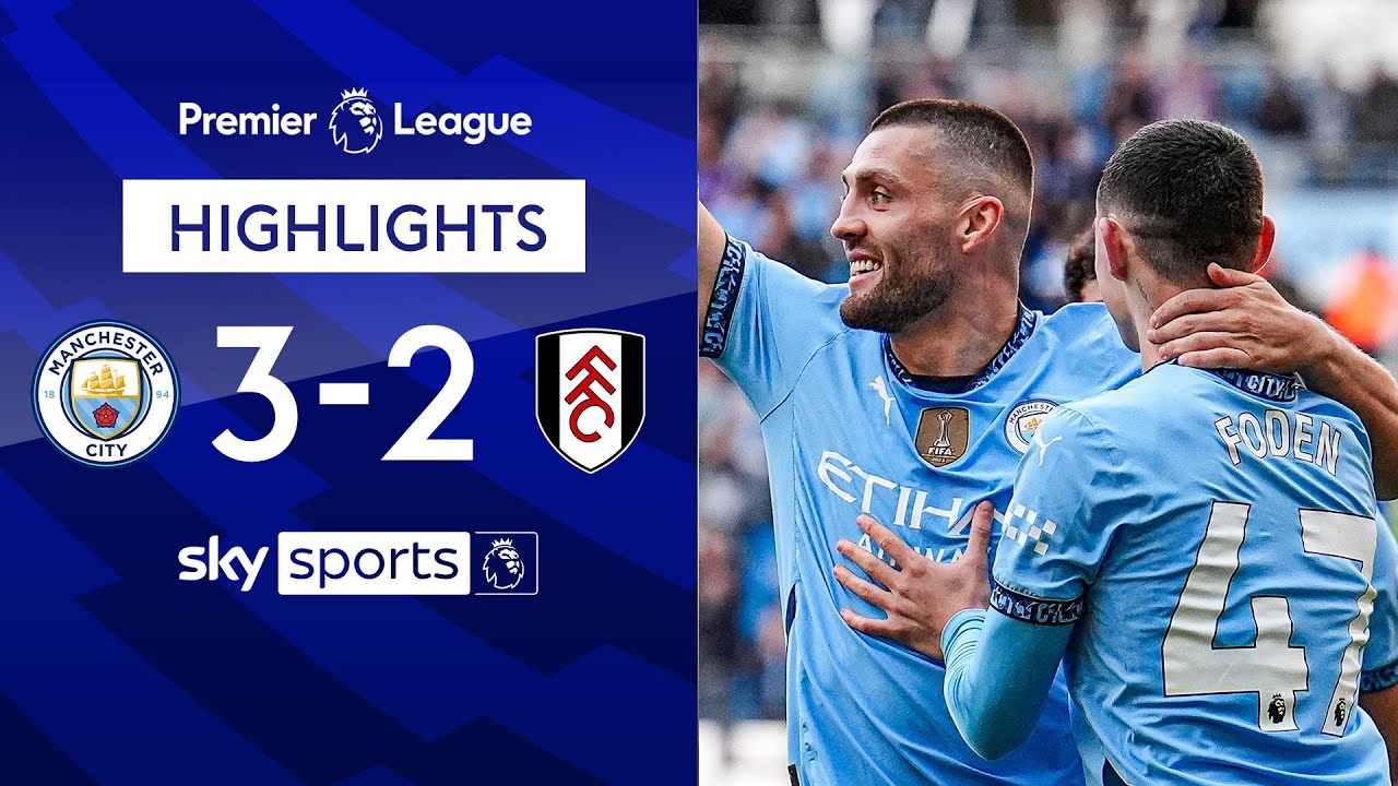 Kovacic double & Doku stunner in City comeback | Man City 3-2 Fulham | Premier League Highlights