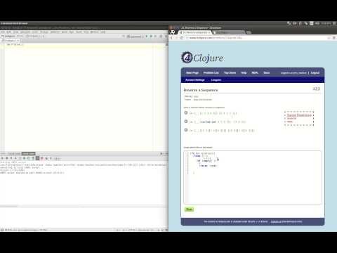 4Clojure Solutions to Problems 21 through 25