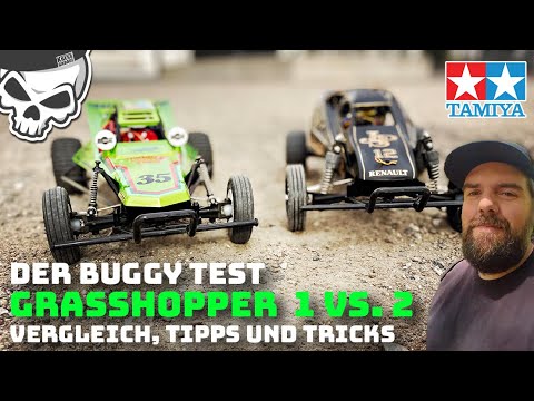Tamiya Grasshopper 1 vs. 2 vergleich und Test plus Tipps und Tricks Vintage RC Buggy Tuning Akku