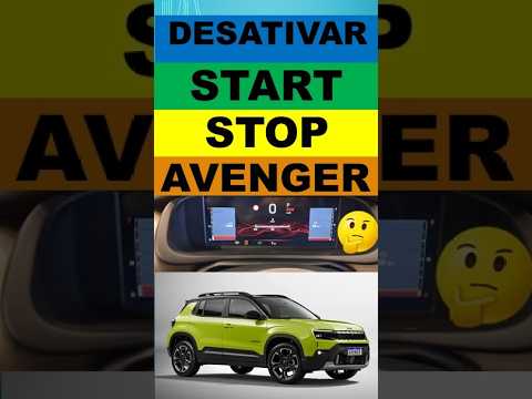 Start stop Jeep Avenger 2026 tem como desativar o start stop do Avenger?