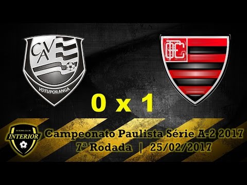 VOTUPORANGUENSE 0 X 1 OESTE - CAMPEONATO PAULISTA SÉRIE A2 2017 - 7ª RODADA