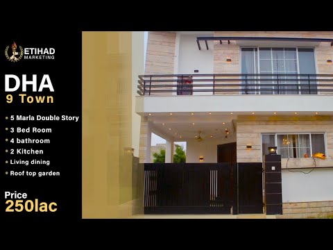 Etihad Property Tour - 5 Marla House for Sale in DHA Lahore | Rooftop Garden | Designed by Owner