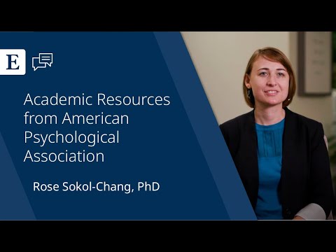 Academic Resources from American Psychological Association