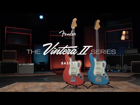 Fender Vintera II '60s Bass VI with Rosewood Fretboard 2023 - 2026 - Fiesta Red image 5