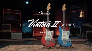 second bit starting at grabbed me by the ears. WANT. - Exploring the Vintera II Bass VI Models | Vintera II | Fender