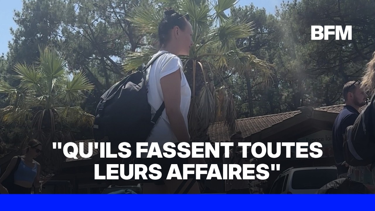 Incendie en Gironde: 4.000 touristes évacué des locations touristiques de Lacanau par précaution
