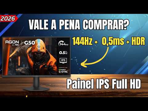 AOC AGON G50: O MELHOR Monitor Gamer CUSTO BENEFÍCIO De 2026? ASSISTA Antes de COMPRAR