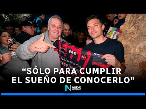 🔴⚫ DE PARANÁ A PUJATO: Un hincha de Patronato le regaló la camiseta del 'Patrón' a Lionel Scaloni 🏆