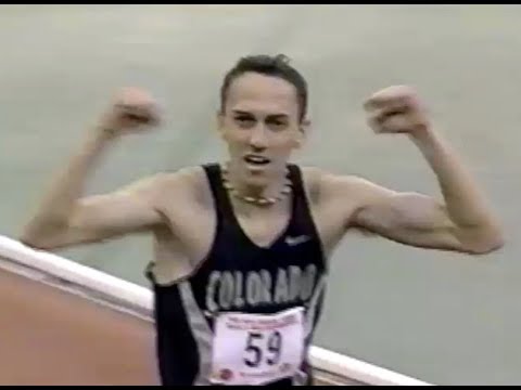 Adam Goucher vs. Bernard Lagat - Men's 3000m - 1998 NCAA Indoor Championships