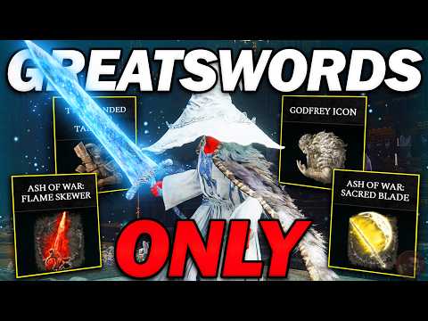 "Greatswords are INSANELY OP!" - Beating Elden Ring with Greatswords ONLY!