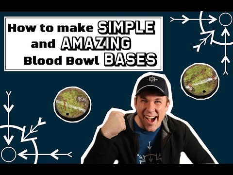 How to make EASY and AMAZING Blood Bowl Bases!