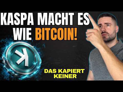 Kaspa is doing what Bitcoin used to do!