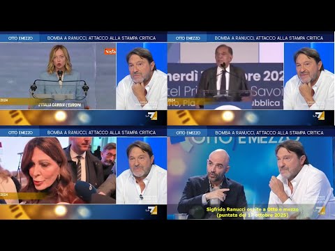 SIGFRIDO RANUCCI OSPITE A OTTO E MEZZO. LA SOLIDARIETA' IPOCRITA DELLA POLITICA.