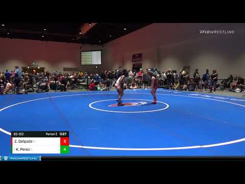 85-102 Lbs Round 3 - Khole Perez, IL Vs Zoe Delgado, FL 15e3