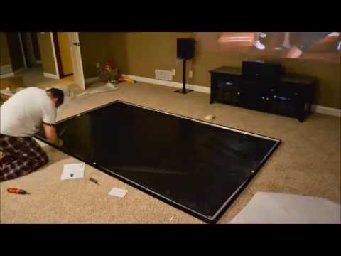 Assembling the Elite Screens ER120WH1 Sable Fixed Frame 120" Screen