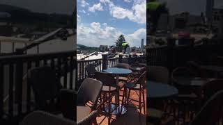 Rooftop dining at the Great American Pub in Conshohocken