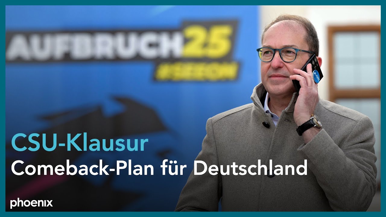 Pressekonferenz zur Klausur der CSU-Landesgruppe am 06.01.25