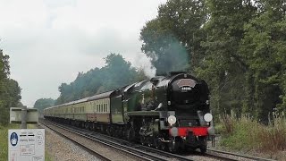 preview picture of video 'Trains at Pluckley 27/09/14 Including 34046 Braunton'