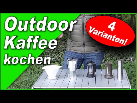 Brewing outdoor coffee - my 4 variations ☕️ Test | Aeropress | Bialetti | French Press | Hand filter