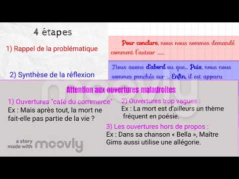 Leçon n°9 - Comment rédiger la conclusion d'un commentaire ?