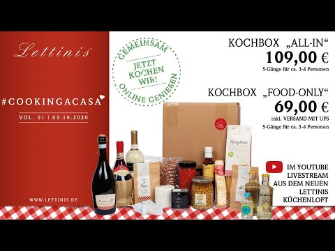 Lettinis # COOKINGACASA Online Tasting Session 01