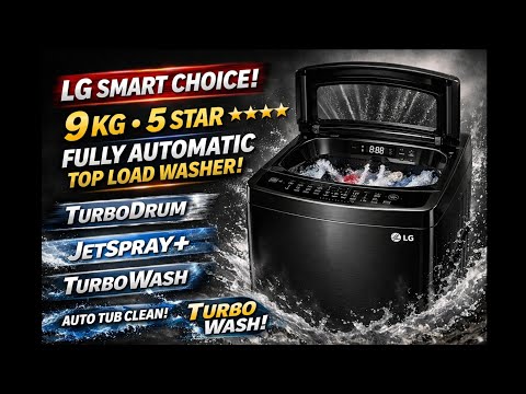 Thumbnail for Lg Top Load Washing Machine Demo|Lg T90KMOB1Z Demo|Lg Ki Latest Fully Automatic Washing Machine Demo