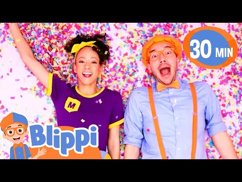 Exploring Color Factory NYC With Blippi | Blippi 30 MIN | Moonbug Kids - Fun Stories and Colors