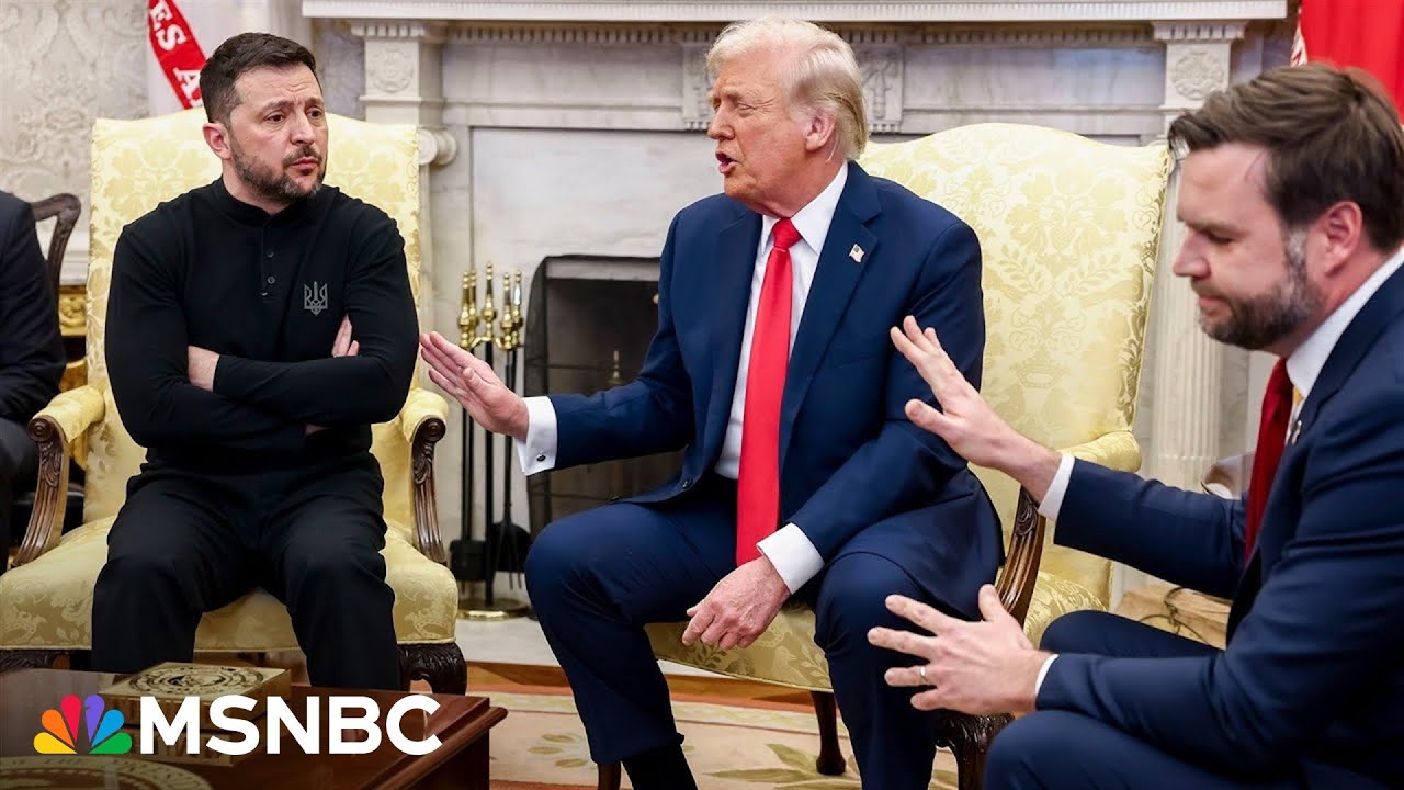 Watch the full, on-camera Oval Office CLASH between Trump, Vance and Zelenskyy | MSNBC