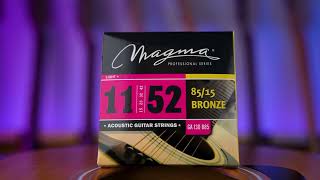 Video thumbnail for Test de cuerdas para Guitarra Acústica Magma Strings 85/15 Bronze by Magmastrings