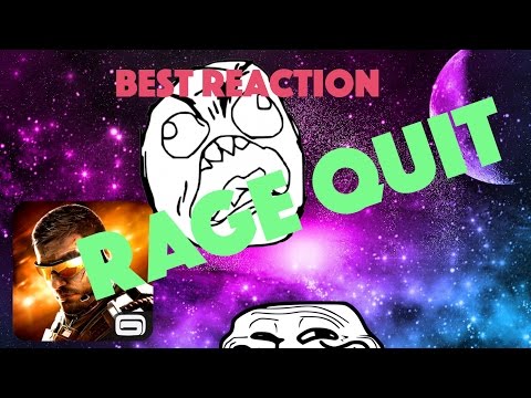 Rage Quit! Best Reaction! (Warning Bad Language) | Modern Combat 5