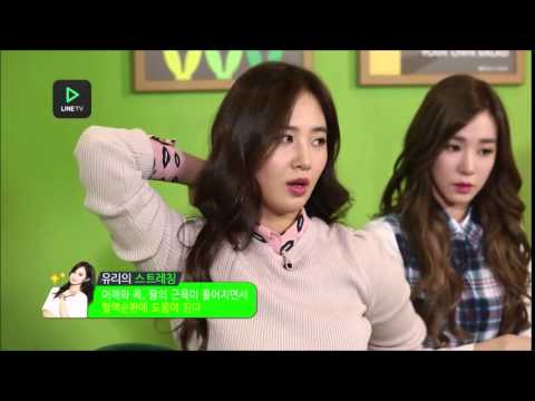 150213 SNSD Tiffany Yuri Hyoyeon (YulTiHyo) - Yuri Stretching Tips @ Line TV