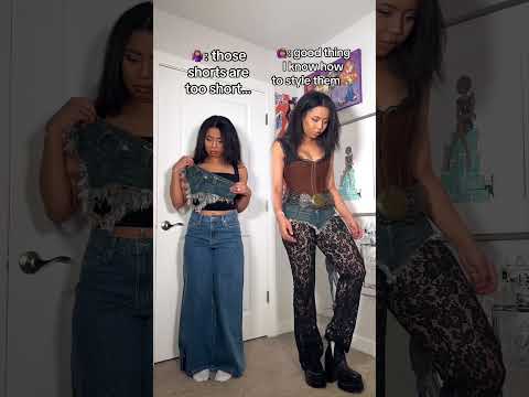 This or That: How to style your outfit with the shortest shorts in the world 🗺️ 💙