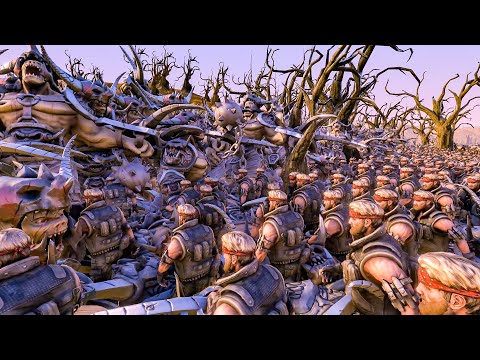 15 000 Giant Ogres VS 10 000 Chunk Norriss - Ultimate Epic Battle Simulator 2 - UEBS 2 - UEBS 2022